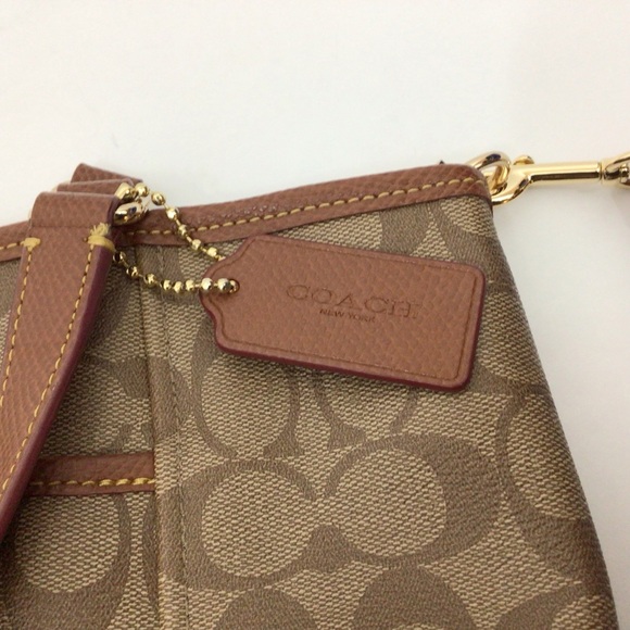 Coach Brown and Tan Signature C’s Tote/Crossbody - Picture 10 of 11